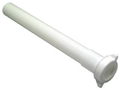 Durable White Plastic Lavatory Drain Extension Tube 1.25" X 12"