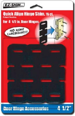 Precision Quick-align Shims For 4.5" Door Hinges – Pack Of 15