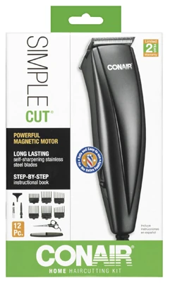 12-piece Hair Clipper Set With Precision Grooming Attachments