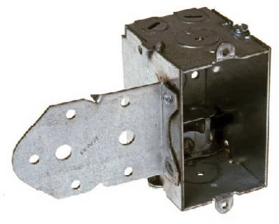 Durable 3"x2.5" Switch Box With Bx Clamps & B Bracket