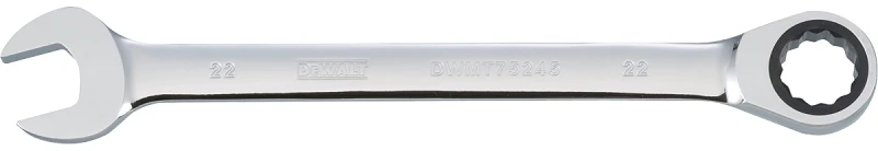 Metric Ratcheting Combination Wrench, Long-panel, 22mm, Dwmt75245osp