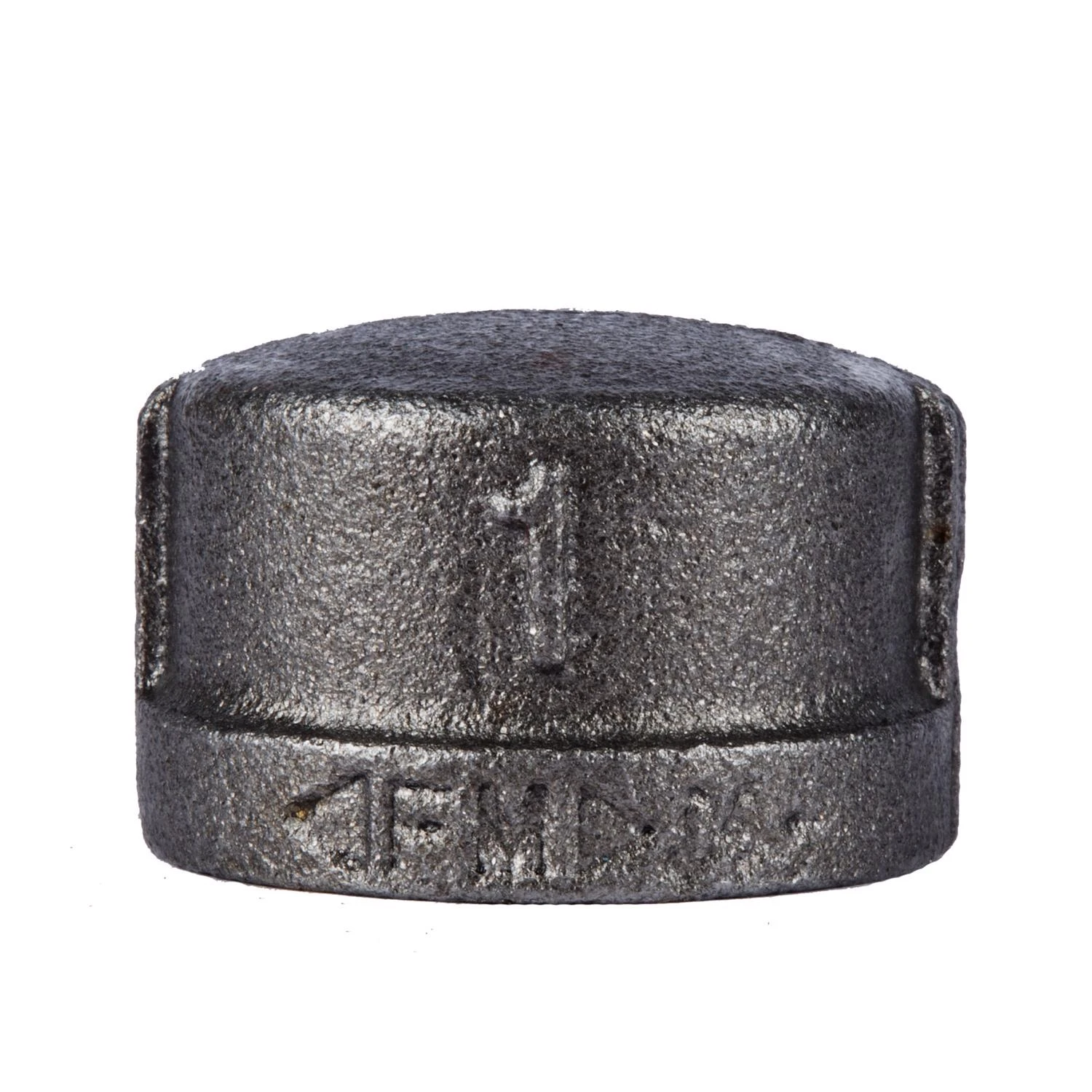 1 In. Fip Black Malleable Iron Cap - Durable And Pressure Tested