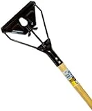 54-inch Janitor Wing Nut Mop Stick With Heavy Gauge Steel Head And Hardwood Handle