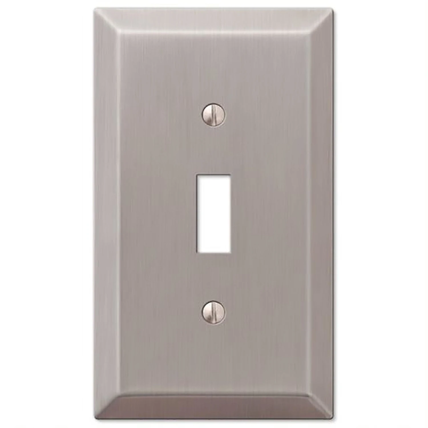 Century Wall Plate, Brushed Nickel, Steel, 1 Toggle