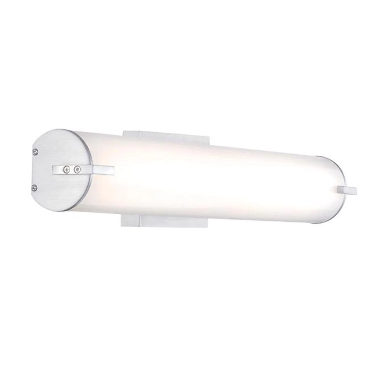 Brushed Nickel 1-light Led Vanity Light Wall Mount With Color Temperature Selection