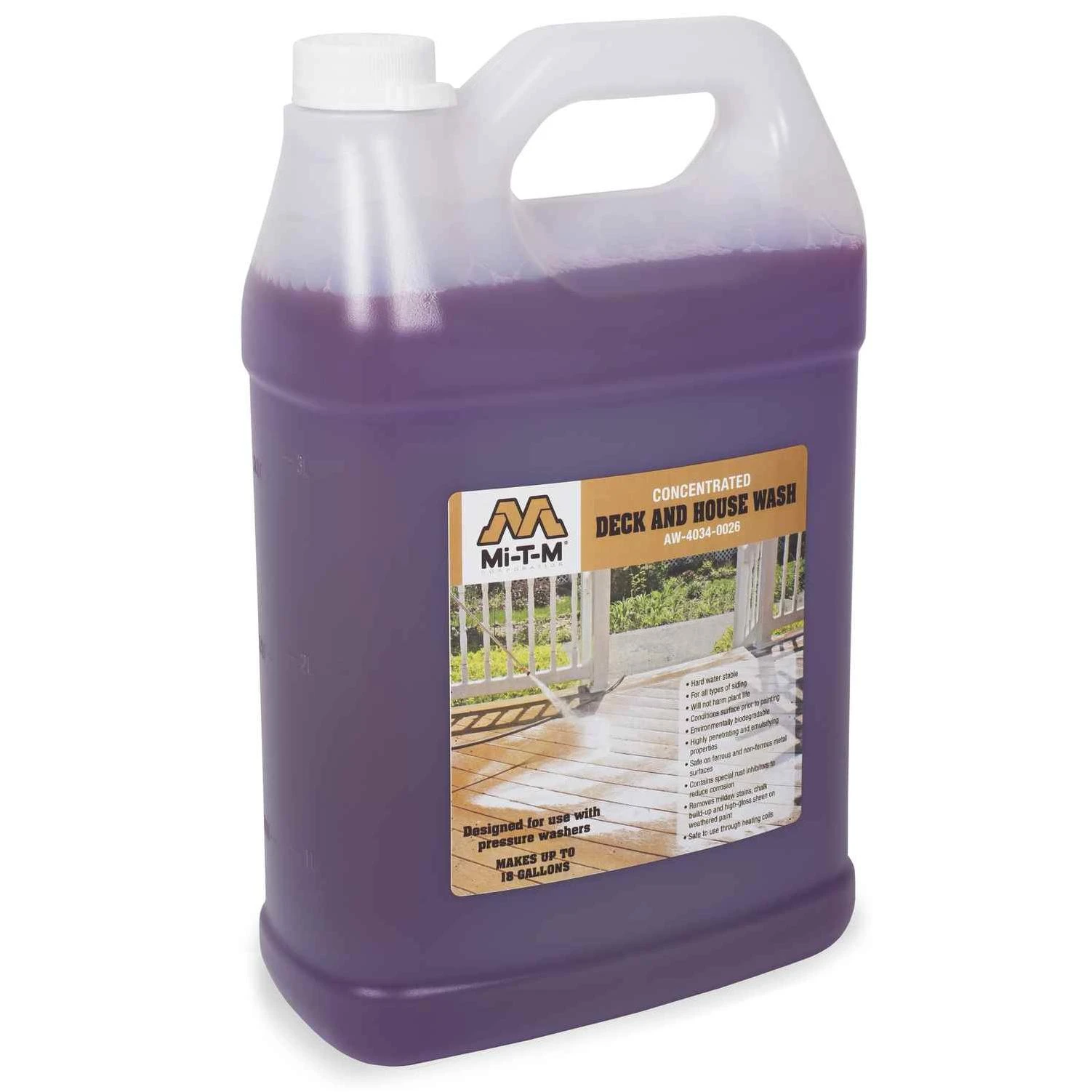 Gallon Deck & House Pressure Washer Wash - Concentrated Formula For Effective Cleaning