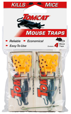 4-pack Deluxe Wooden Mouse Traps