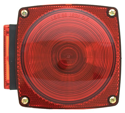 4-1/2" Right-side Square Stop/turn/tail Light For Trailers Under 80" Wide