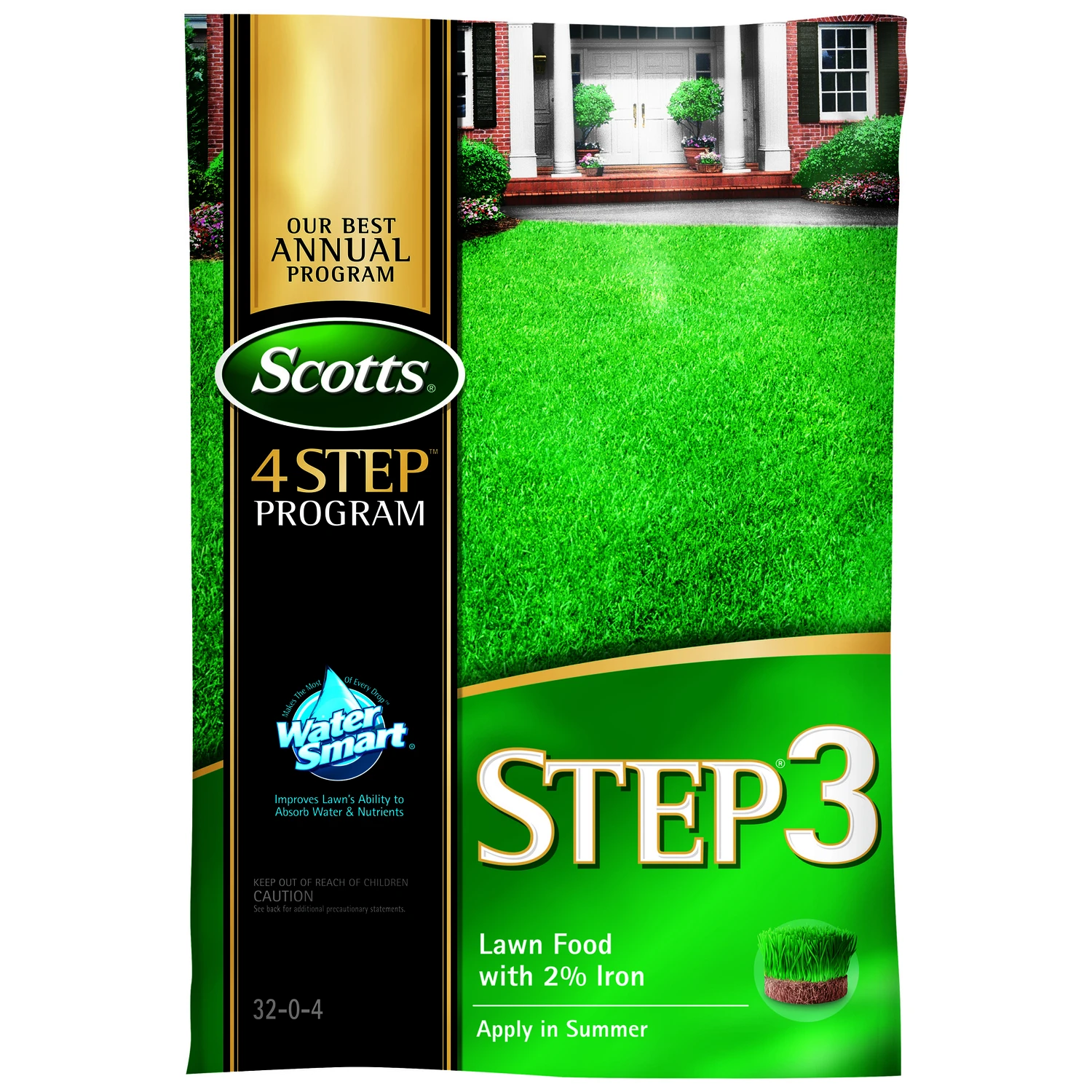 Step 3 Lawn Fertilizer 12.60 Lb. 5000 Sq. Ft. Coverage With 2% Iron