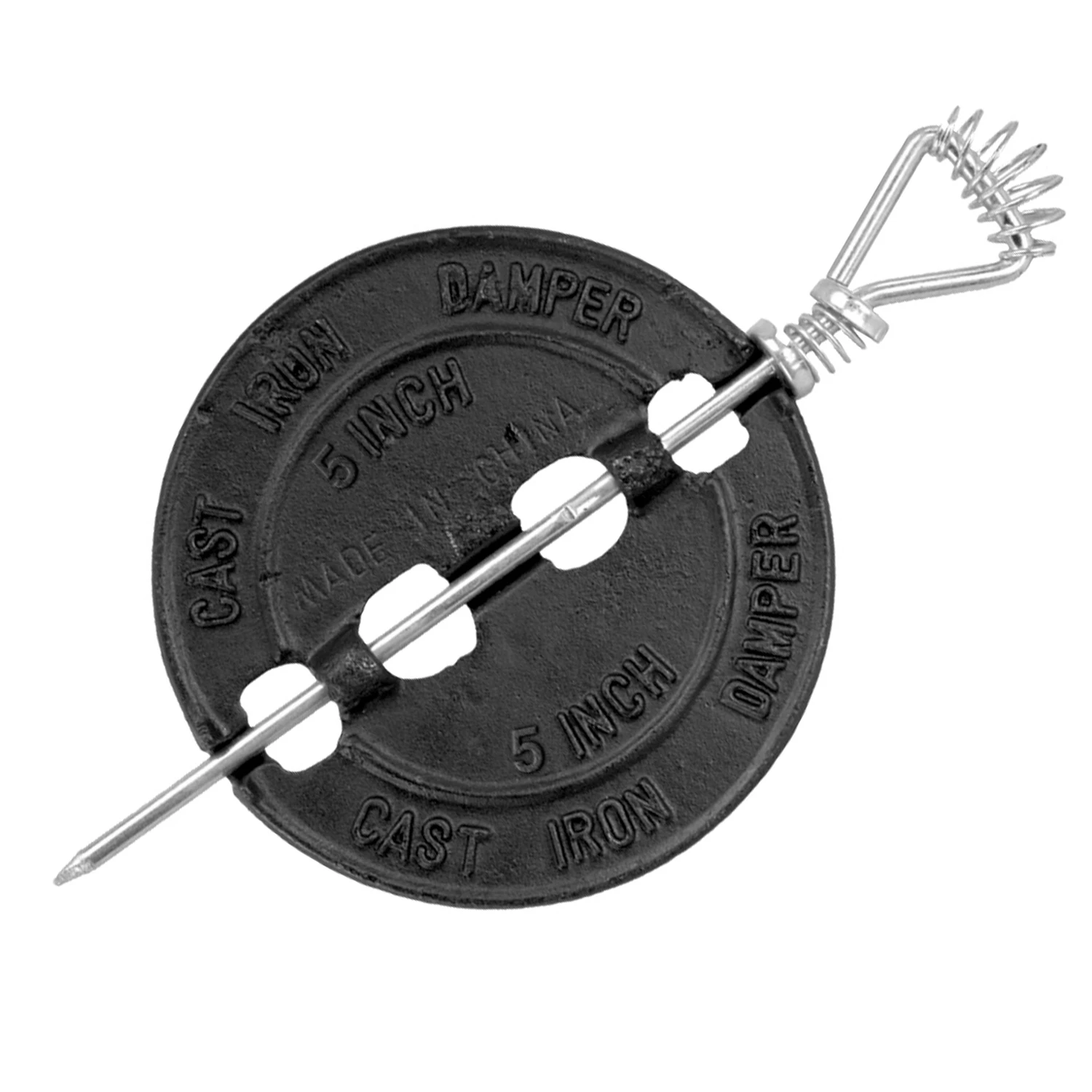 Bm0050-a 5 Inch Cast Iron Damper For Stovepipe And Flue