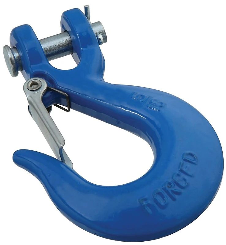 3243bc N265-488 5/16" Blue Clevis Slip Hook With Latch, 3900 Lb