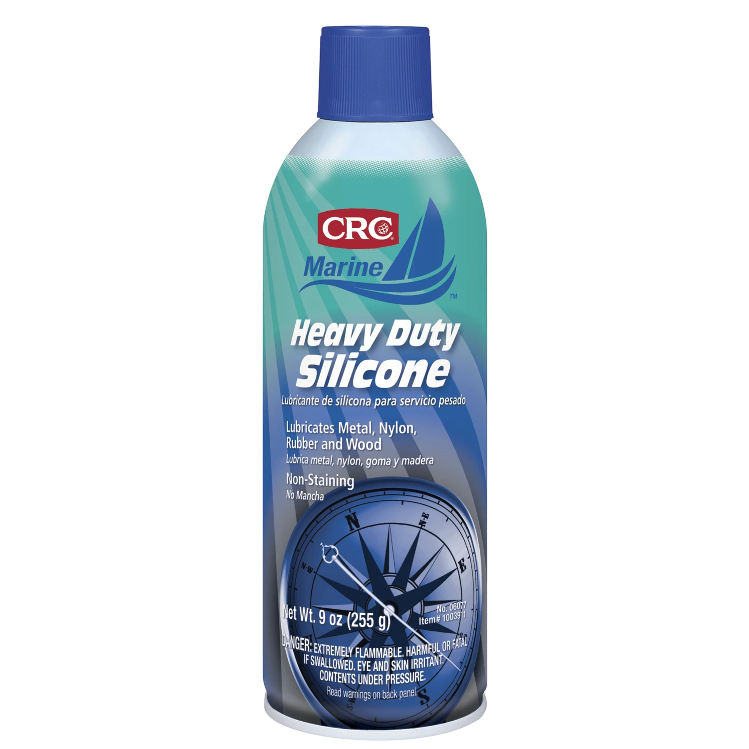 Marine Silicone Lubricant 9 Oz - Heavy Duty, Water Resistant, Non-staining