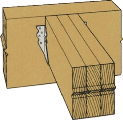 U26-2 Galvanized 2 X 6 Double Face Mount Joist Hanger