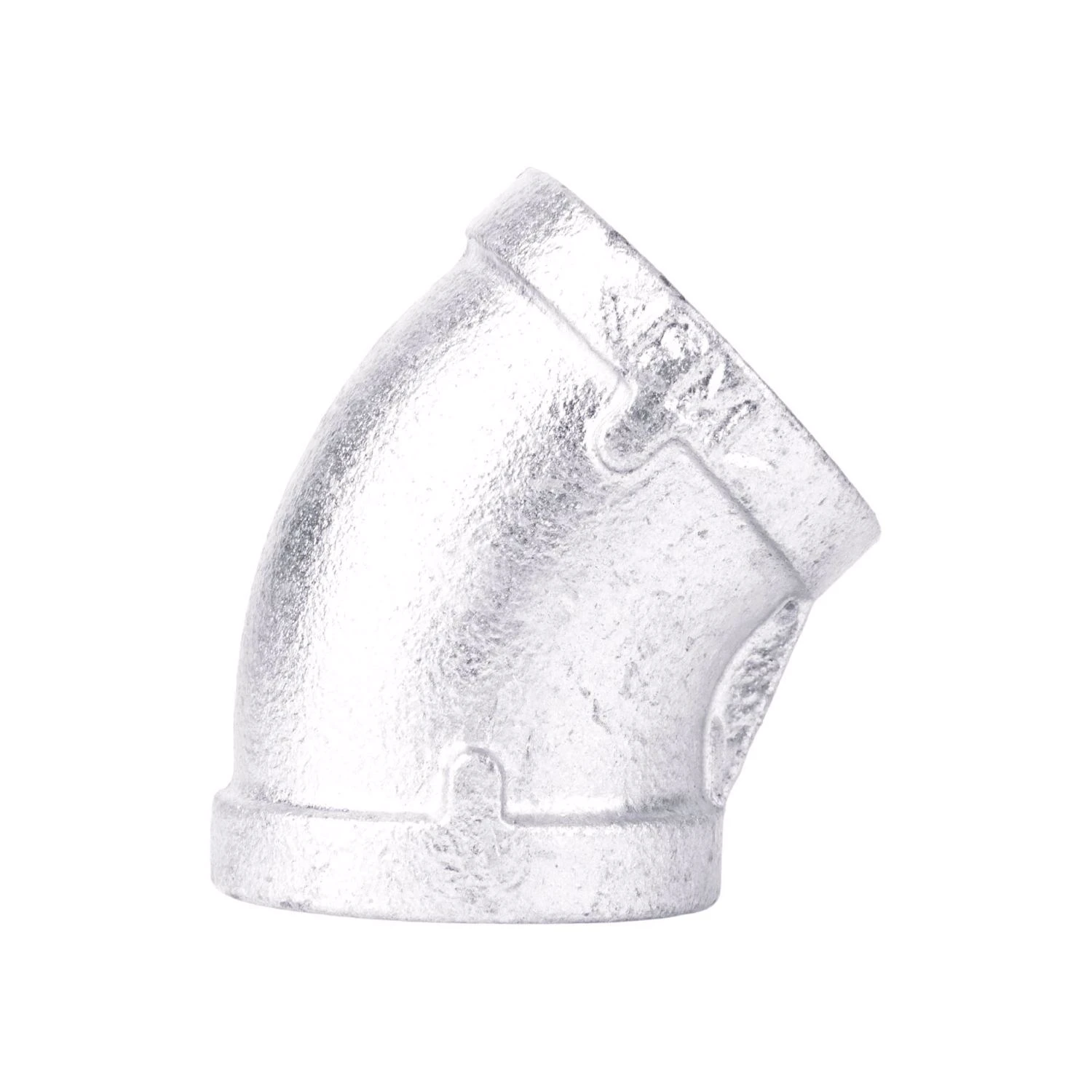Durable 1/8" Fip Galvanized Iron 45° Elbow Fitting