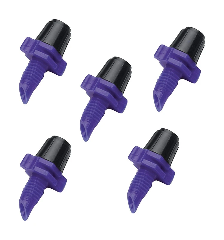 Micro Spray Jet, Quarter-circle Pattern, Fan Spray, With 10-32 Threaded Inlet, 10-pack