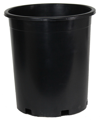3.76-gallon Black Nursery Planter #5 | Heavy-duty Outdoor Plastic Container