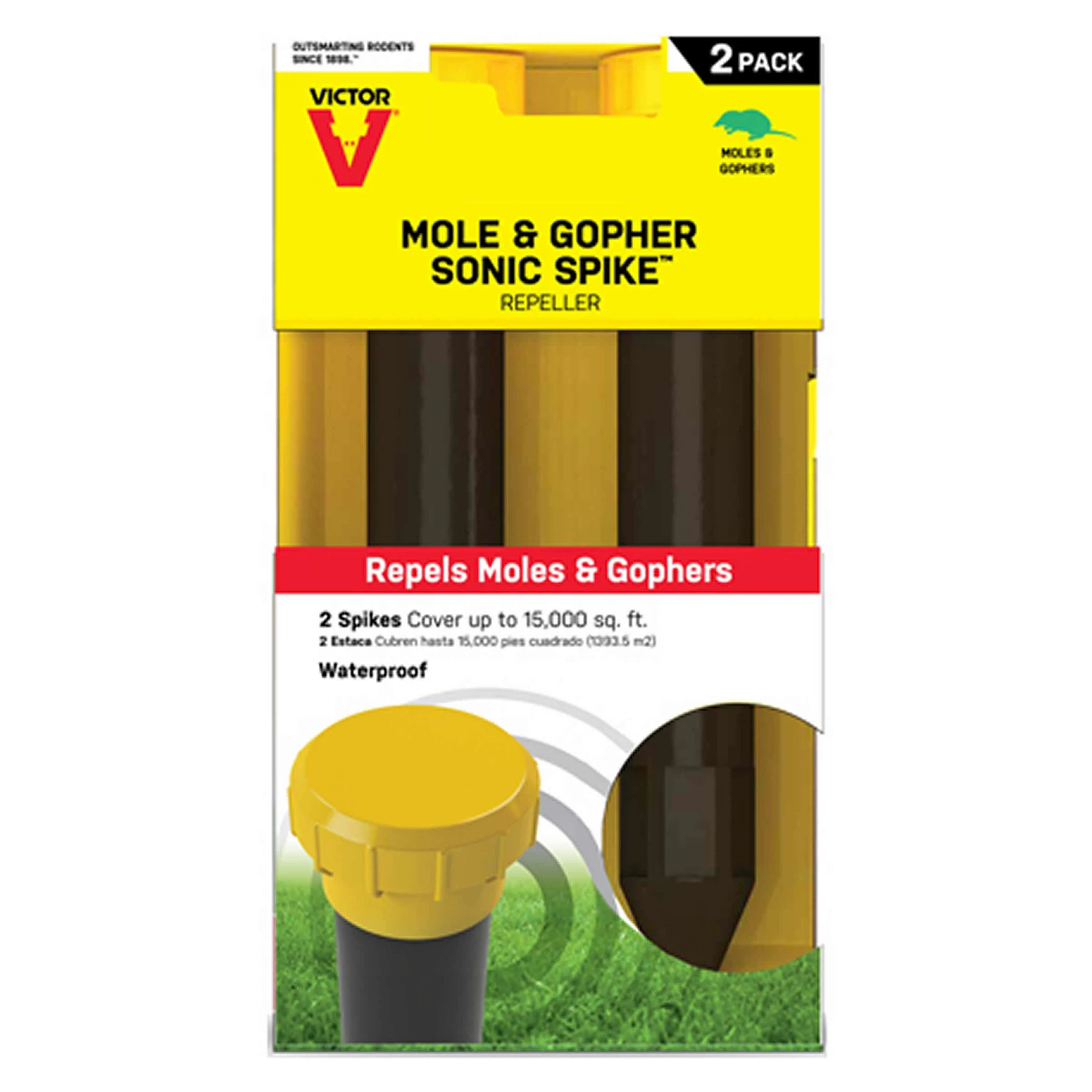Mole & Gopher Sonic Spikes, 12 In., 2-pk.