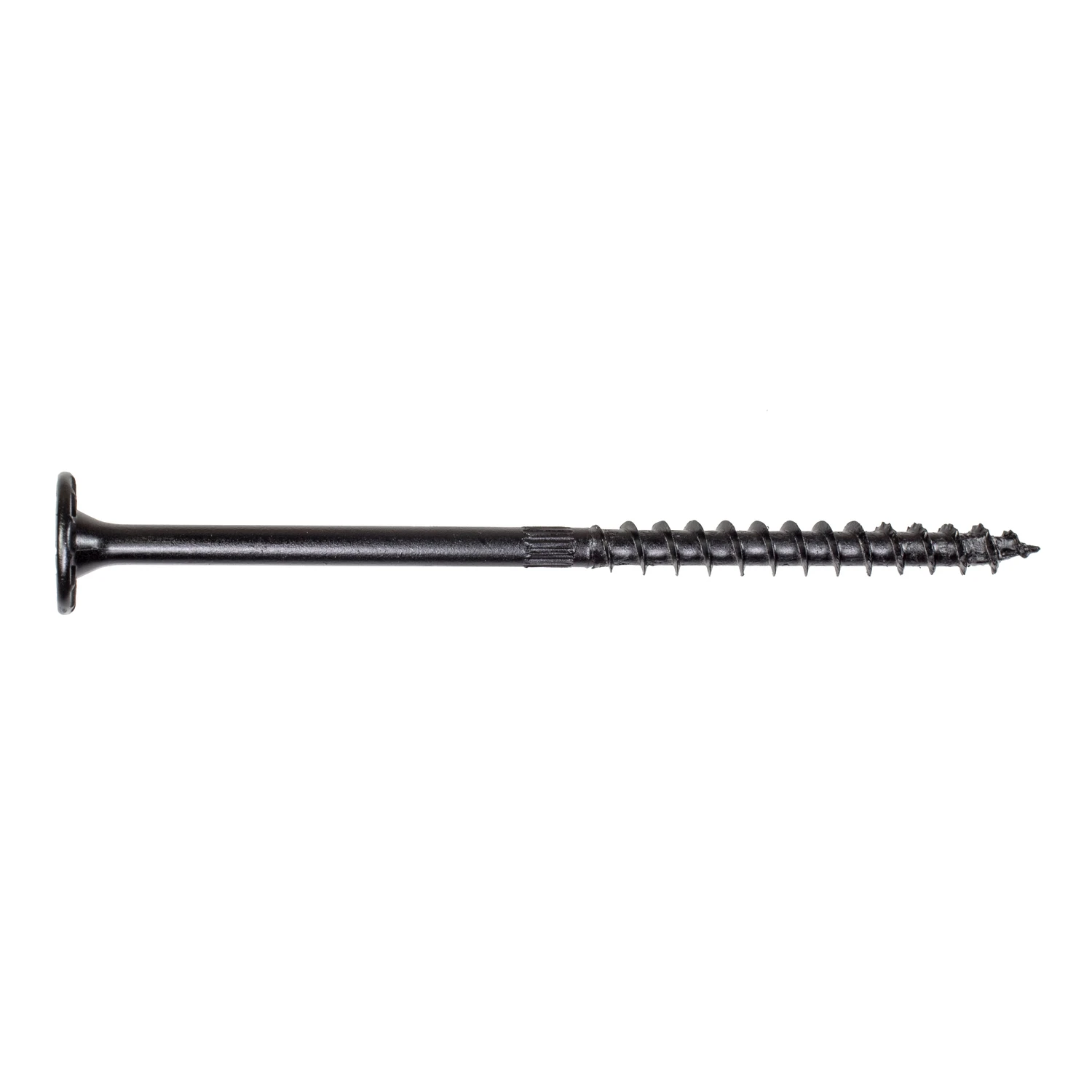 Outdoor Accents Structural Wood Screws, 0.220 X 5-1/2 In., Black, 12-pk.