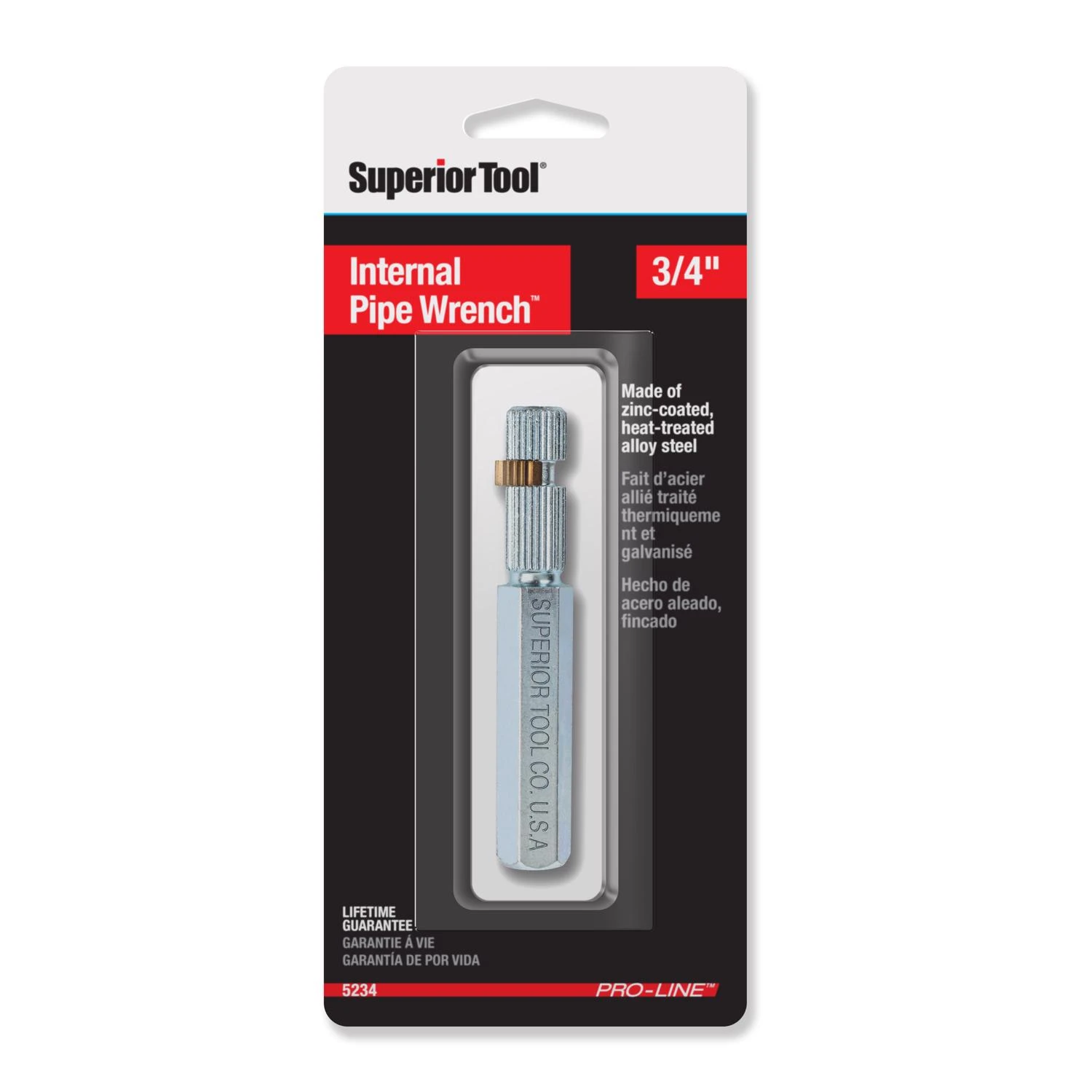 Internal Pipe Wrench 3/4 In. Drive Silver - Model 5234