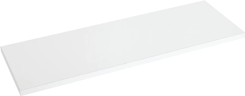 8 In. X 48 In. White All-purpose Shelf, Heavy-duty Particle Board