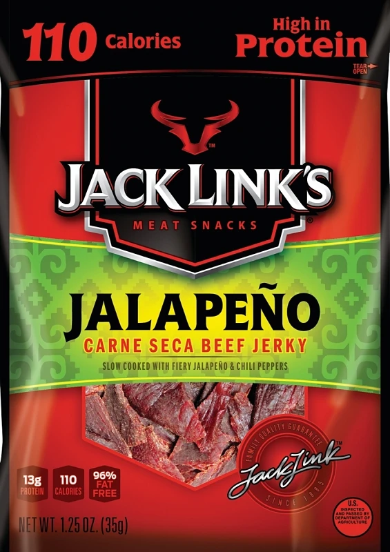 Meat Snack, Jalapeno Beef Jerky, 2.85-oz.