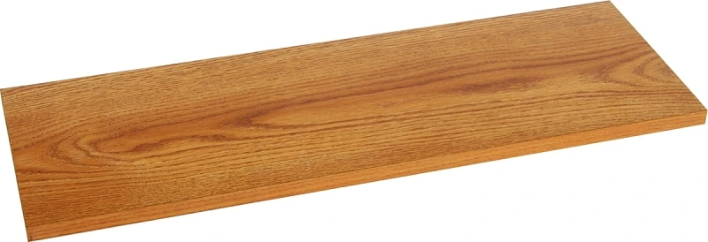 10 In. X 48 In. Oak Particle Board All-purpose Shelf Board