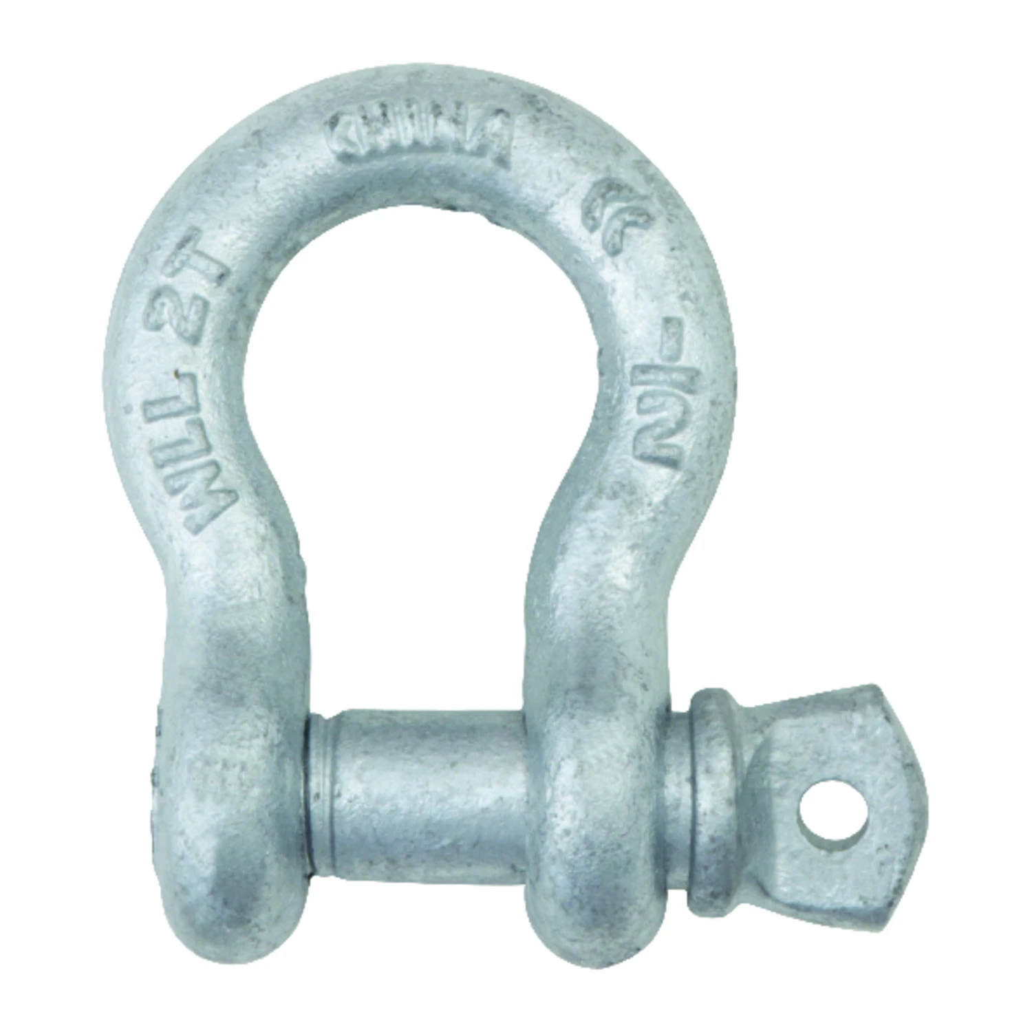 1/2 In. Forged Steel Screw Pin Anchor Shackle, 4000 Lb Capacity