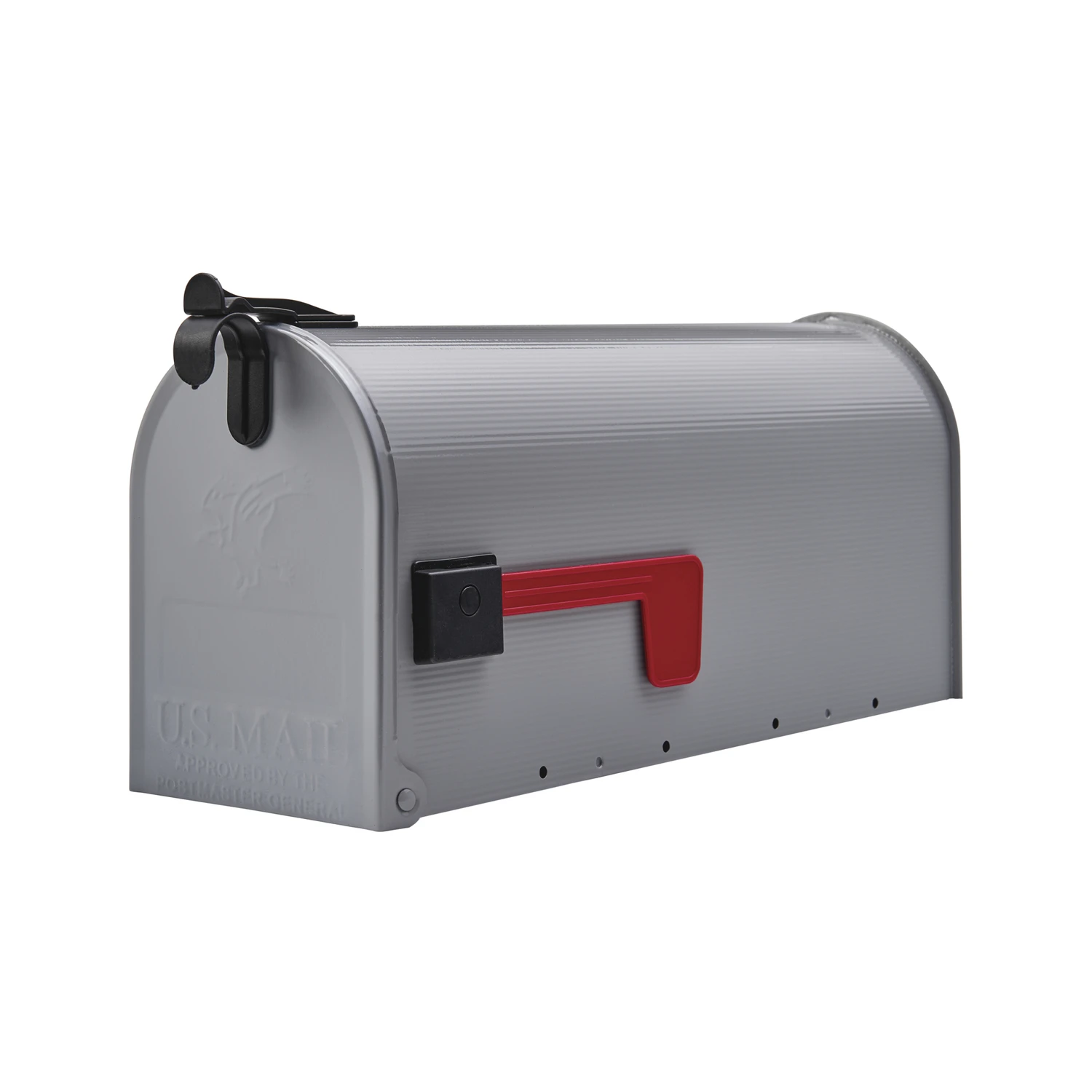 Grayson T1 Gray Steel Medium Post Mount Mailbox St1000am