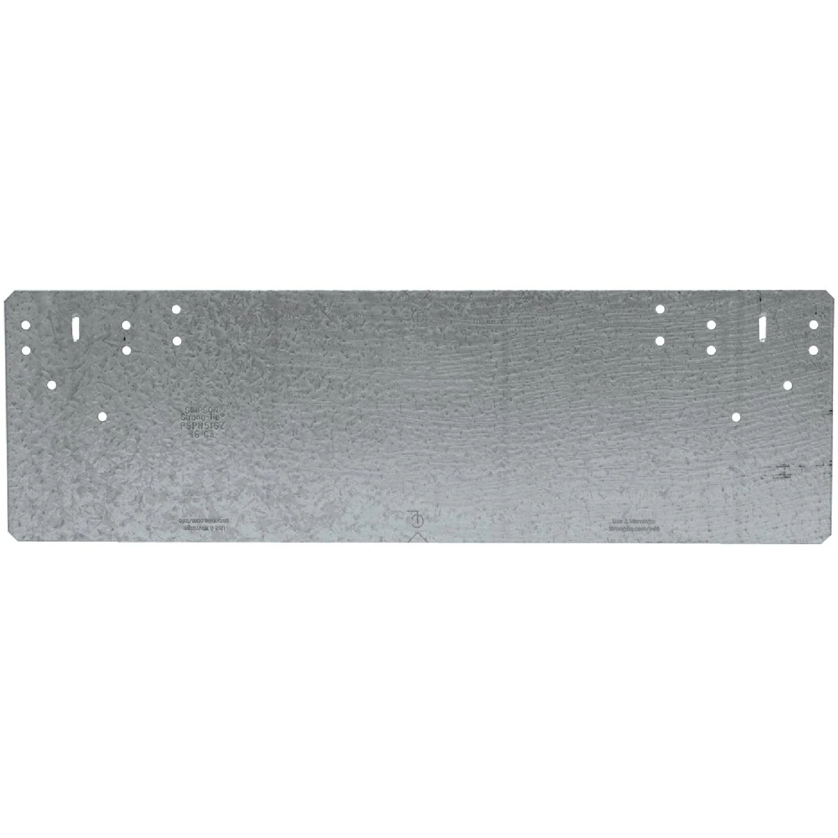 5 In. W X 16-5/16 In. L Galvanized Steel 16 Gauge Protection Plate