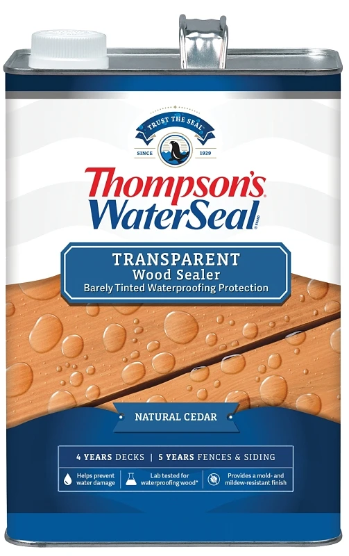 Transparent Natural Cedar Waterproofing Wood Stain And Sealer 1 Gallon