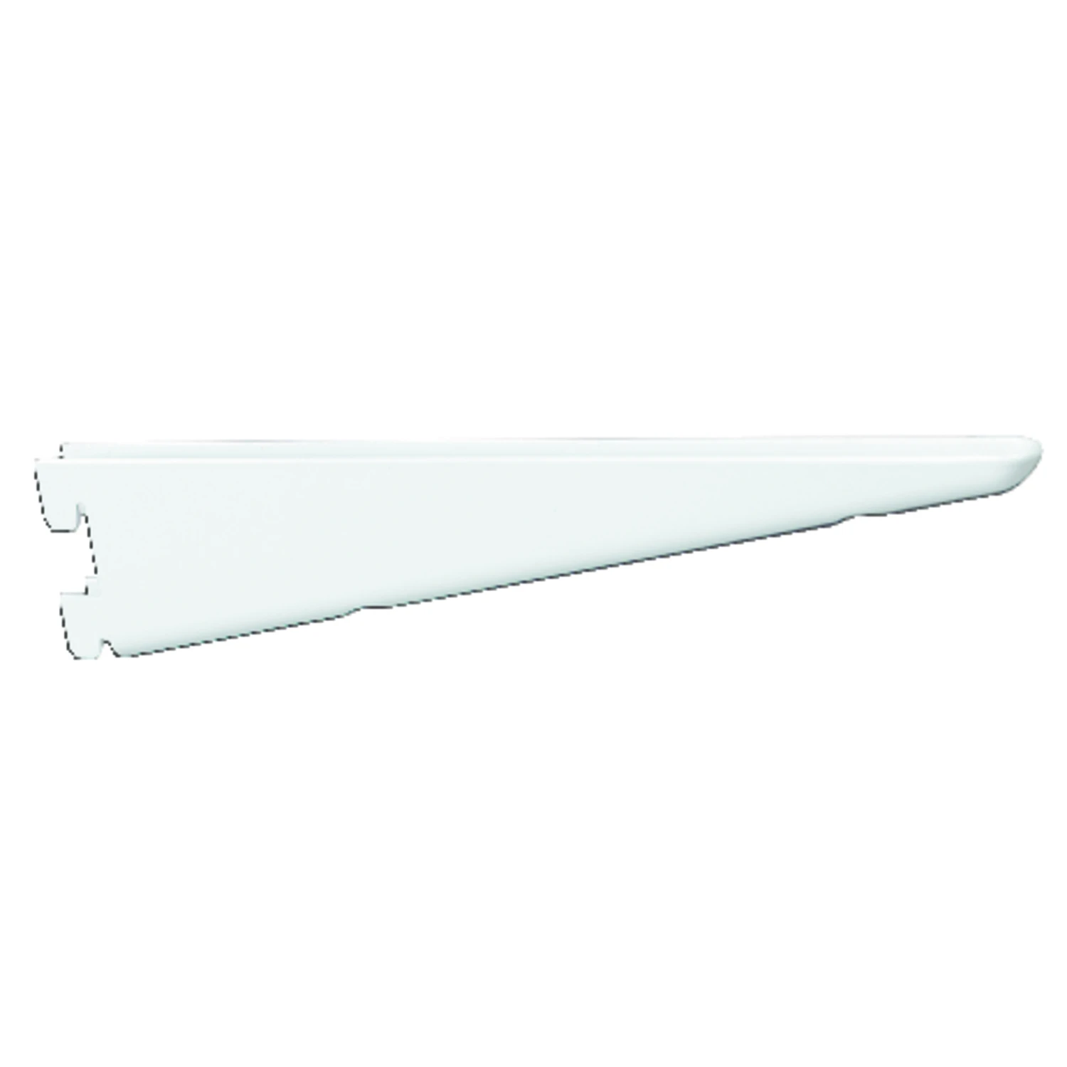 182 Series 9 In. White Steel Heavy-duty Double-slot Shelf Bracket