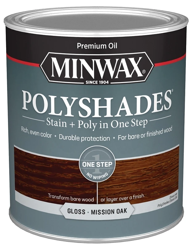 Polyshades Semi-transparent Gloss Mission Oak Oil-based Stain/polyurethane Finish 1 Qt