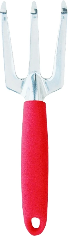 10 In. Aluminum Hand Cultivator With 3 Tines And Comfort Grip