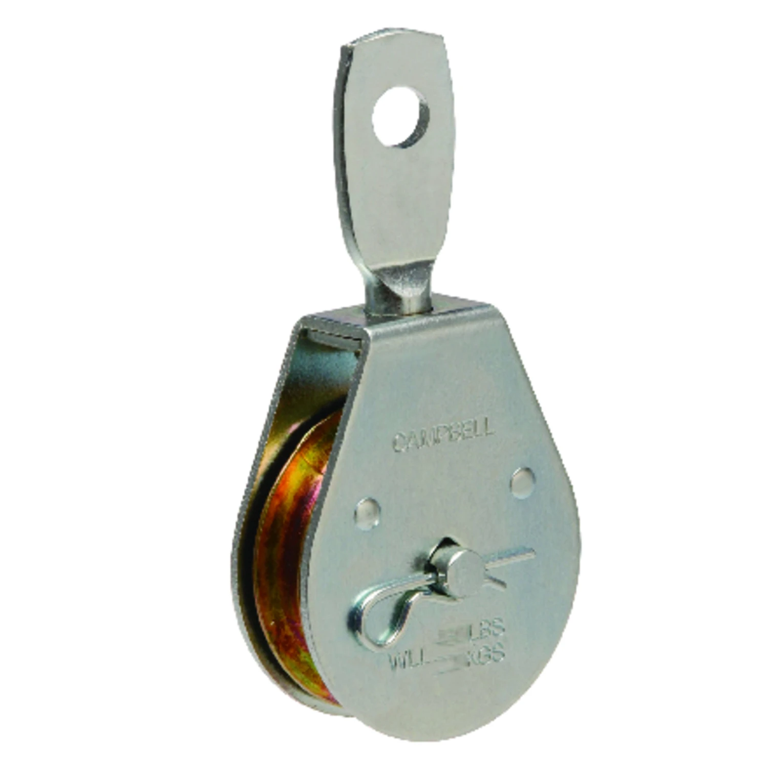 2 In. Heavy Duty Zinc Plated Steel Swivel Eye Pulley - Model T7550302