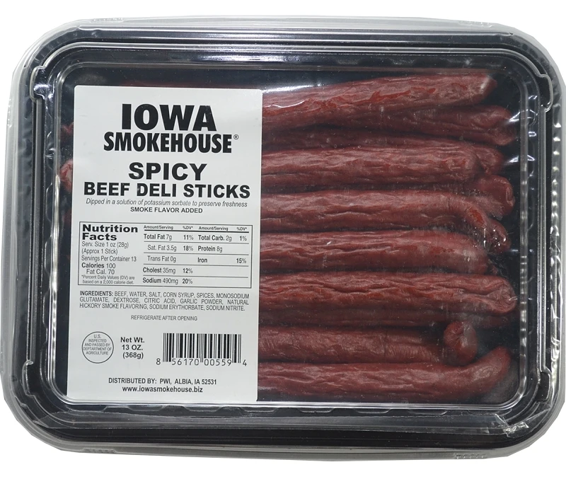 Beef Deli Sticks, Spicy, 13-oz.
