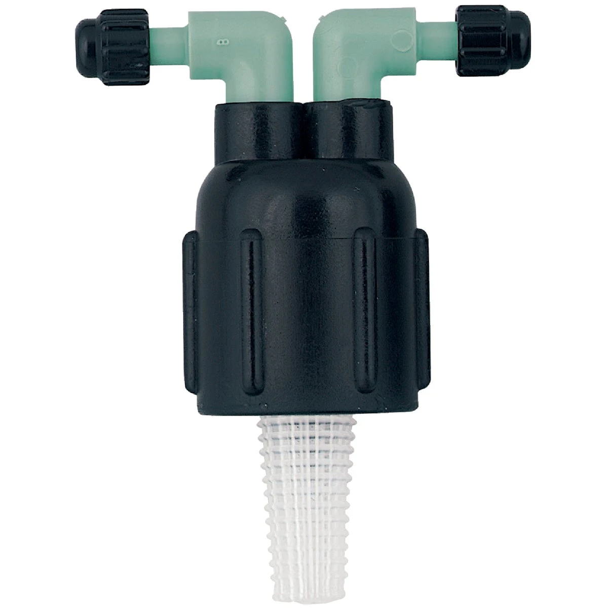 2-port Drip Irrigation Manifold — 1/4-in Barbs & 1/2-in Fpt, 93 Gph Max