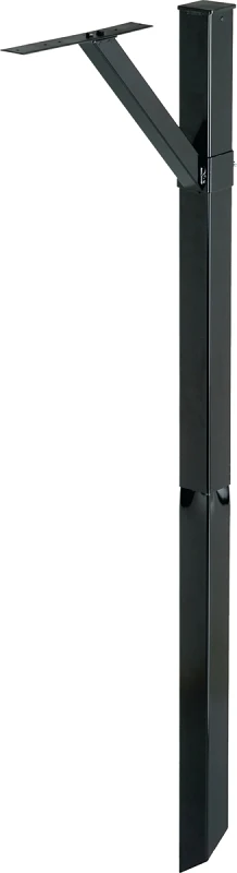 Steel Drive-in Mailbox Post Kit, 59.9 In., Black Powder-coated