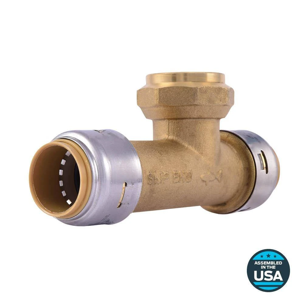 Sharkbite 3/4-in Center Slip Tee - Lead-free Dzr Brass