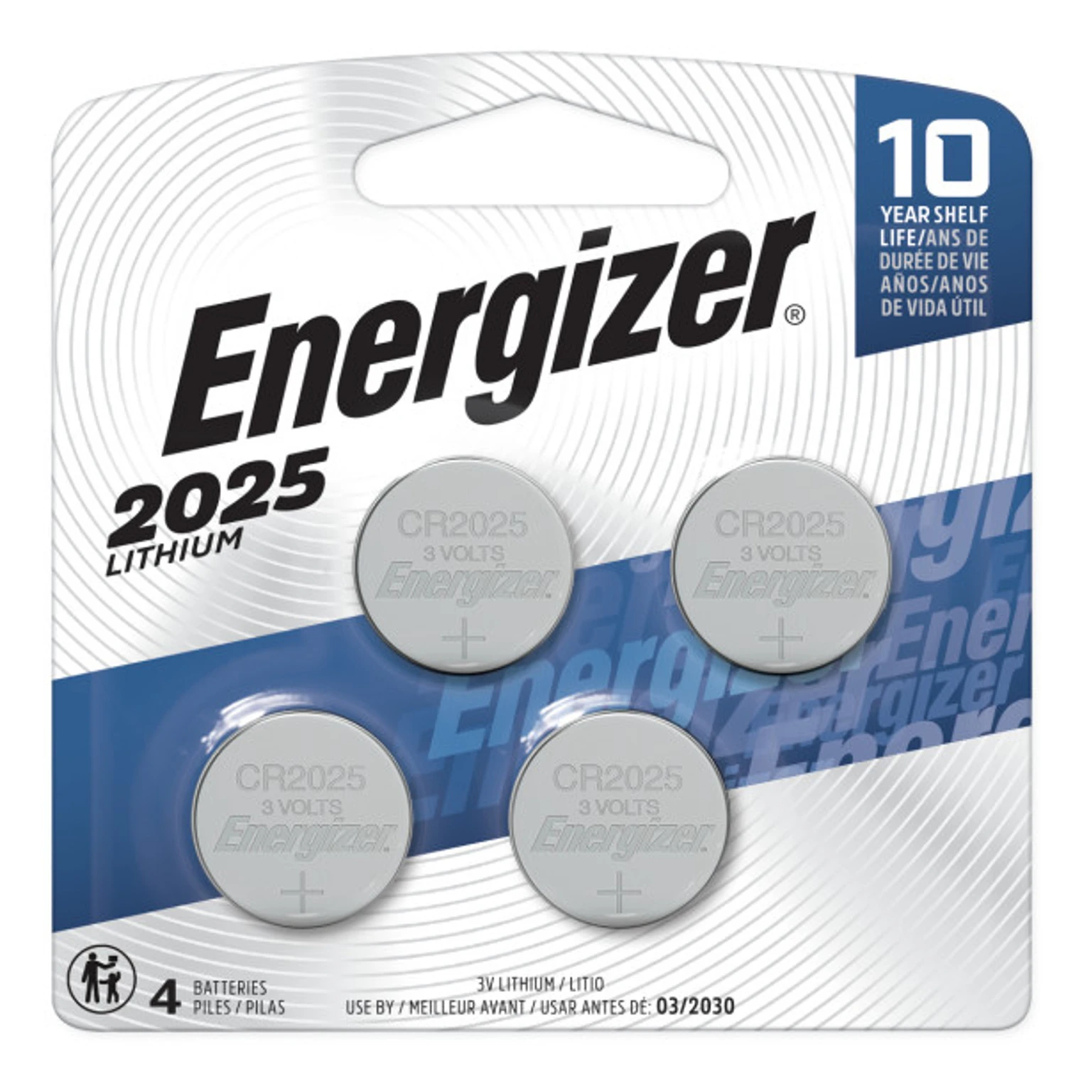 3v Lithium Coin Batteries, 2025, 4 Pack