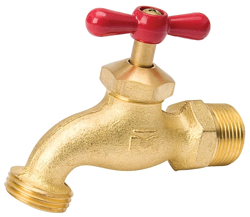 Heavy-duty Brass Hose Bibb, 3/4-inch Threaded Outlet, Model 103-014