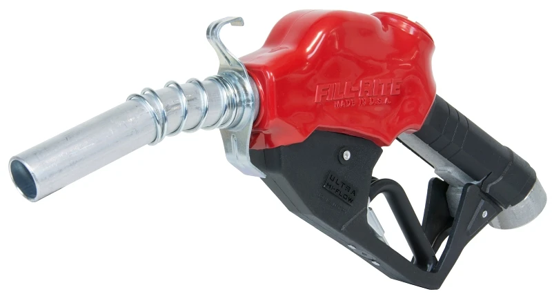 N100dau13 1" Ultra High-flow Automatic Fuel Nozzle - Red