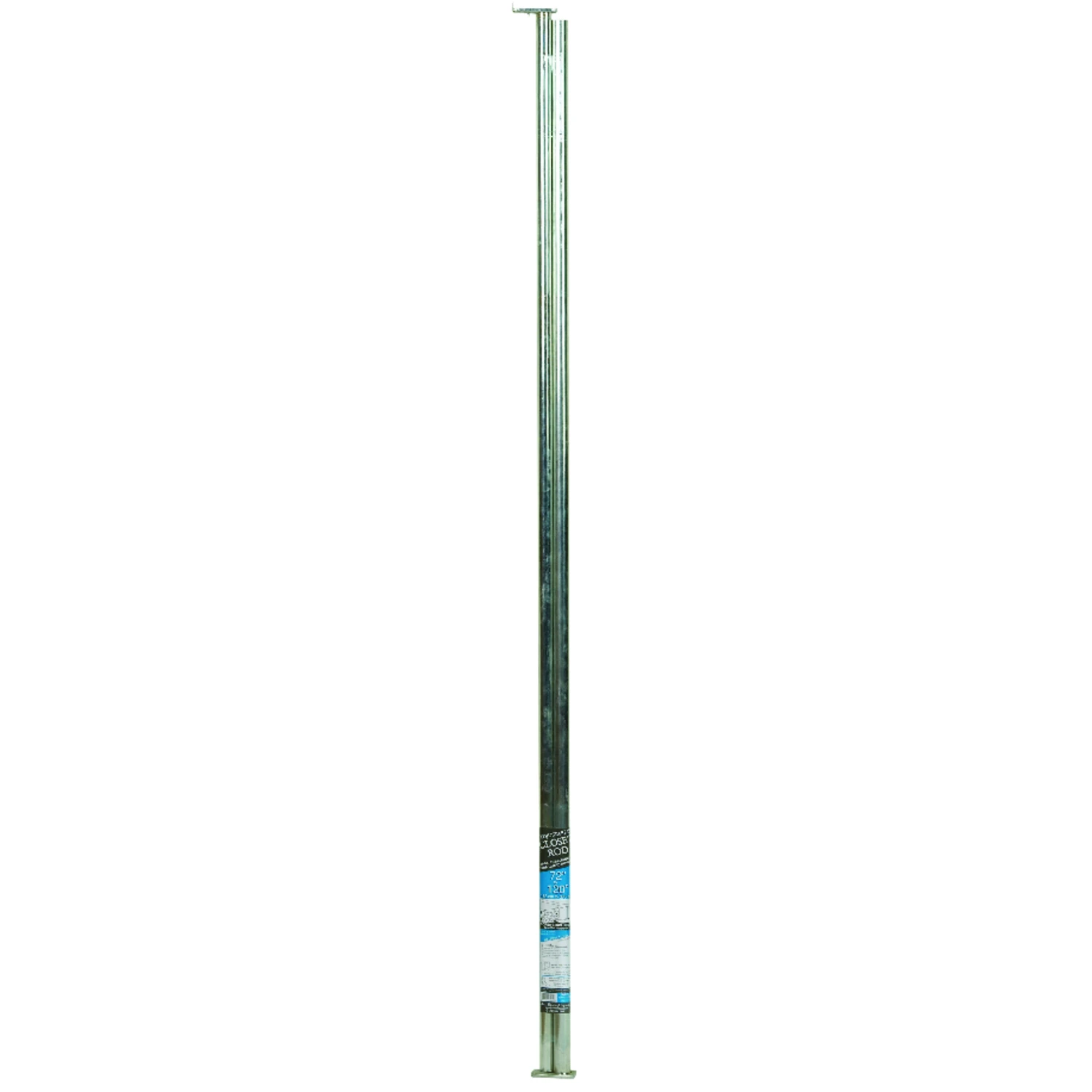 Pro 120 In. L X 1 In. D Adjustable Platinum Steel Closet Rod