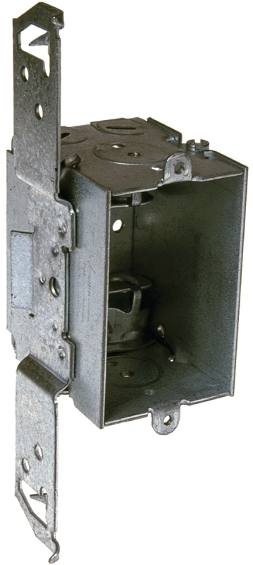 12-1/2 Cu In Rectangle Steel 1 Gang Electrical Box With Ts Bracket
