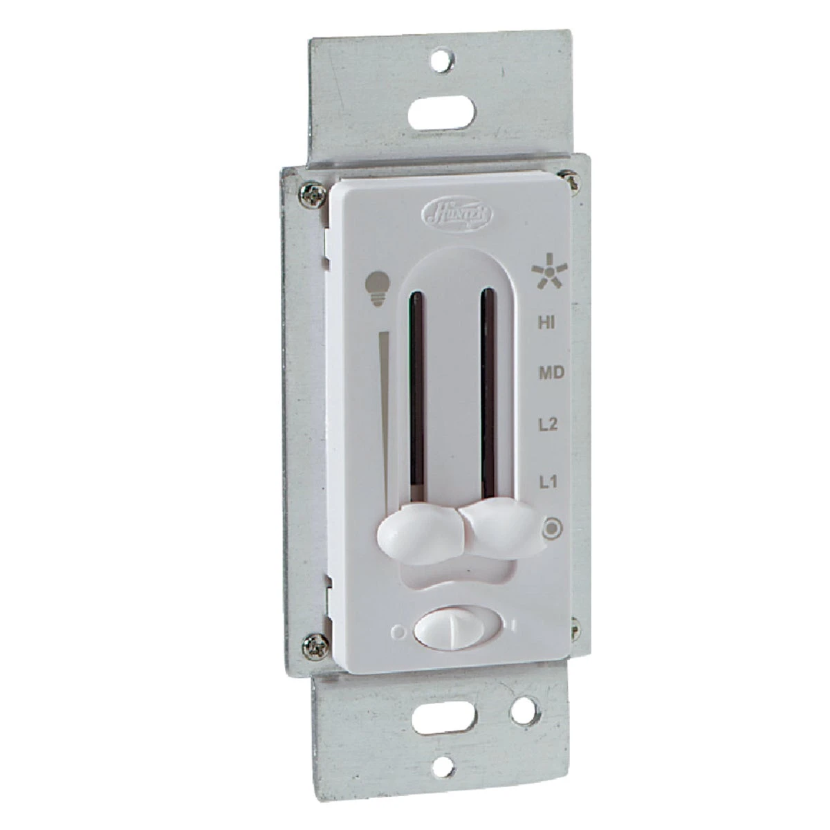 Ceiling Fan/lightControl, Dual Slide, White