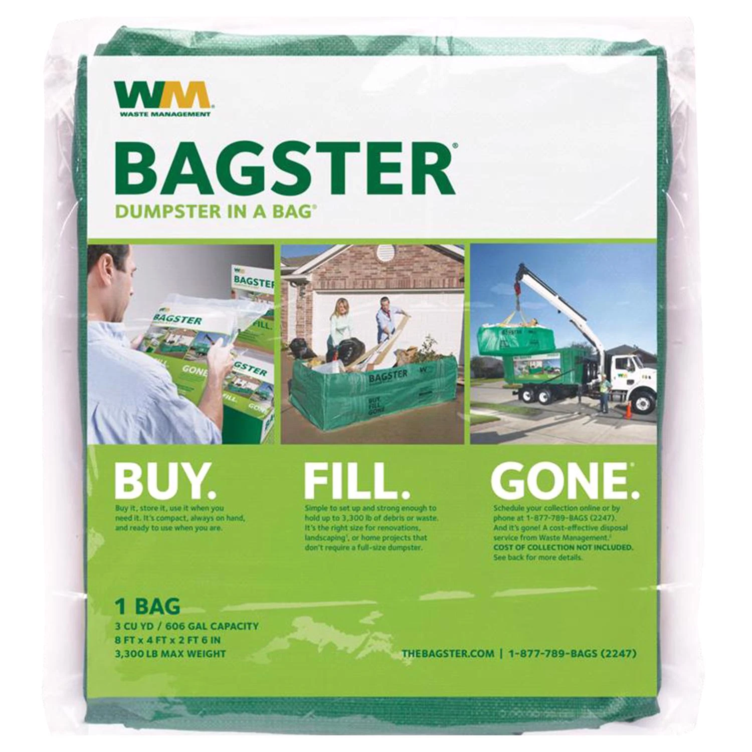 Dumpster In Bag, 8 X 4 X 2.5 Ft.