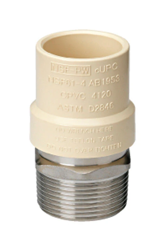 Homewerks Schedule 40 1/2 In. Slip X 1/2 In. Male Pipe Thread Cpvc Adapter