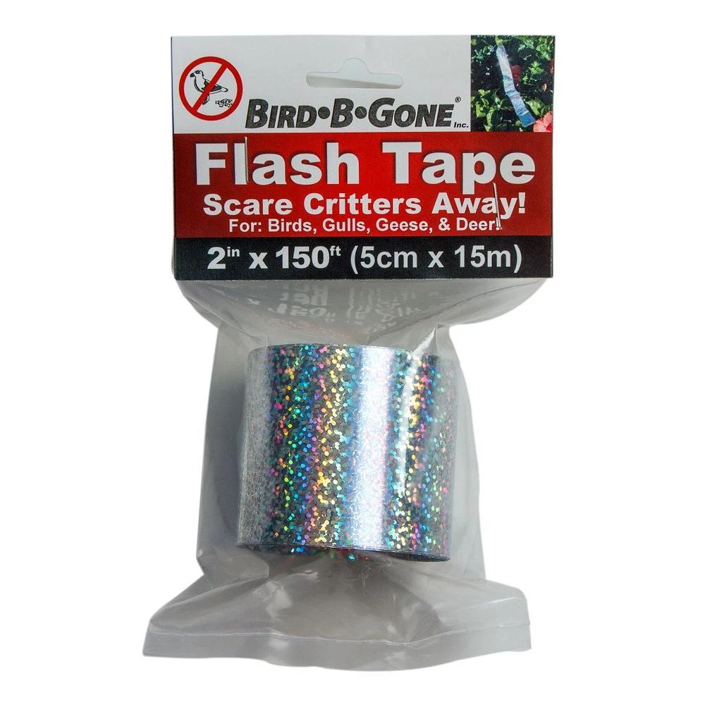 Mylar Flash Tape, 2 In. X 150 Ft. For Bird Deterrent