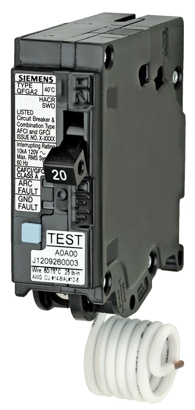 20 Amp Dual Function Single Pole Circuit Breaker Q120df