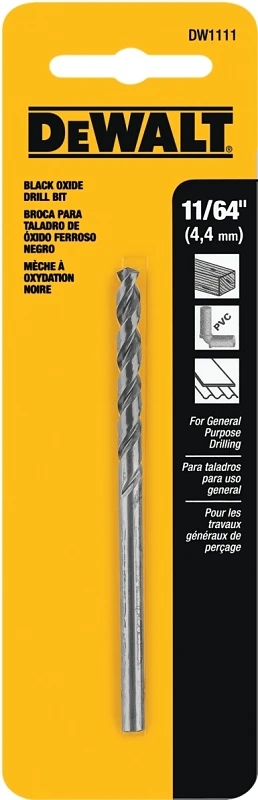 Black & Gold 11/64 In. X 3-1/4 In. High Speed Steel Drill Bit - 1 Pc