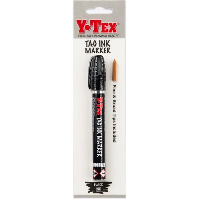 Black Tag Marker Pen With Deep Penetrating Dye, Model 11555581